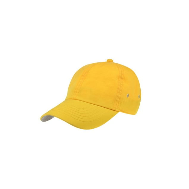 żółta czapka action z nadrukiem