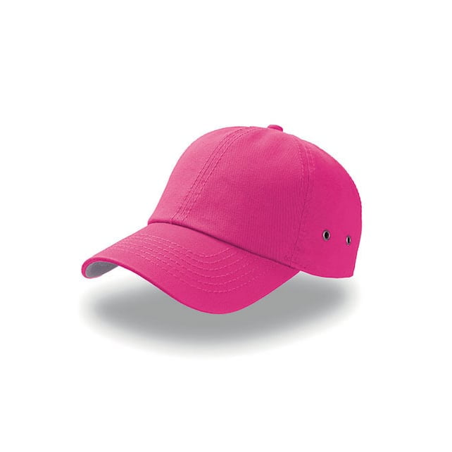 różowa czapka action z nadrukiem