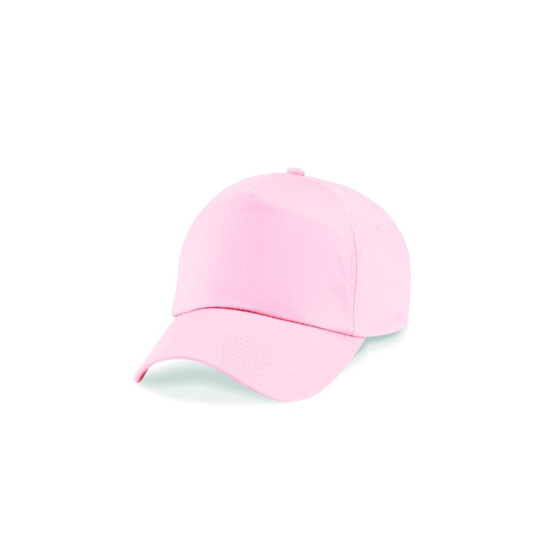 różowy czapka 5-panelowa Beechfield