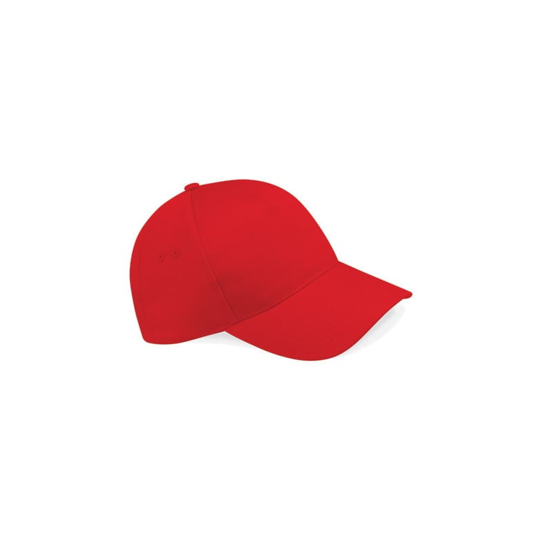 czerwona reklamowa czapka 5-panelowa