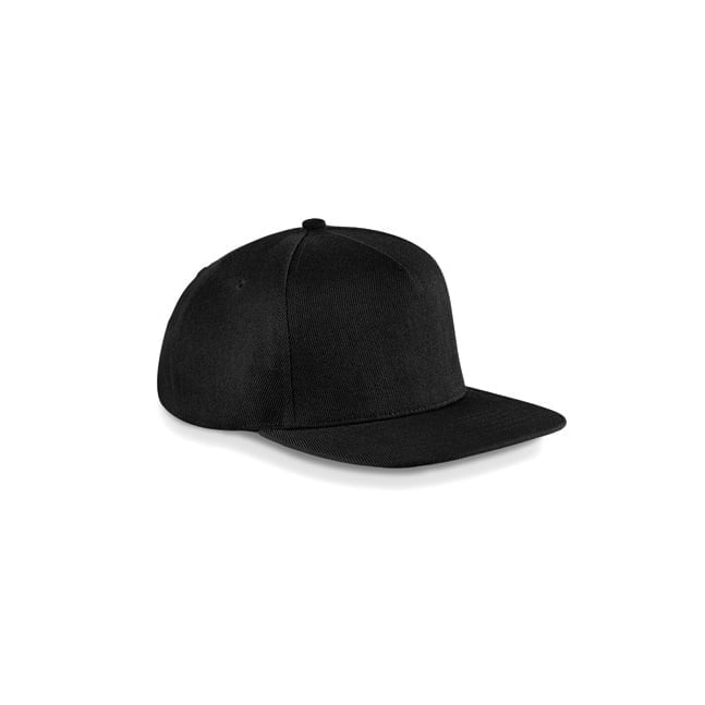 schwarz snapback beechfield bestickt
