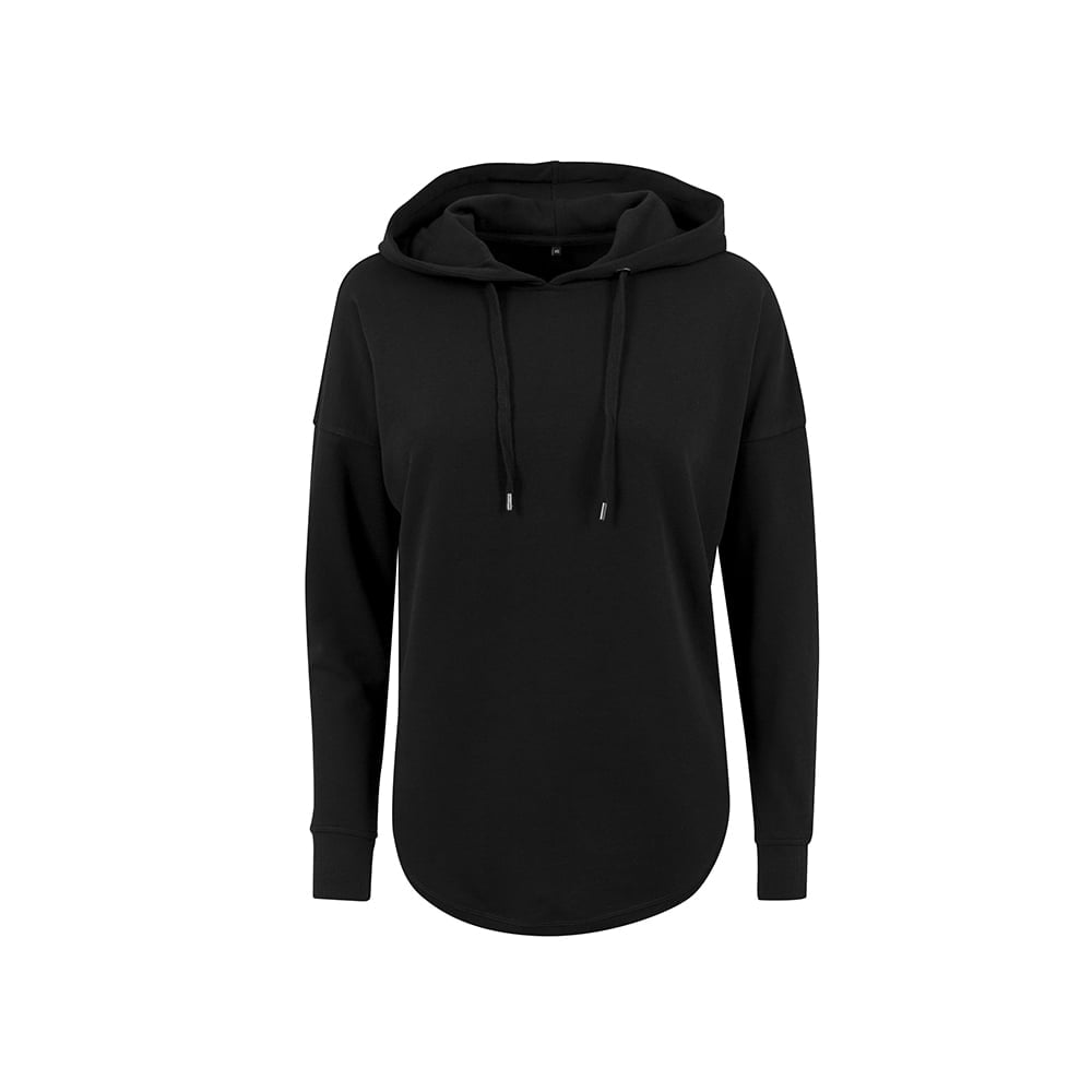 Black - Damska bluza z kapturem Oversized Hoody