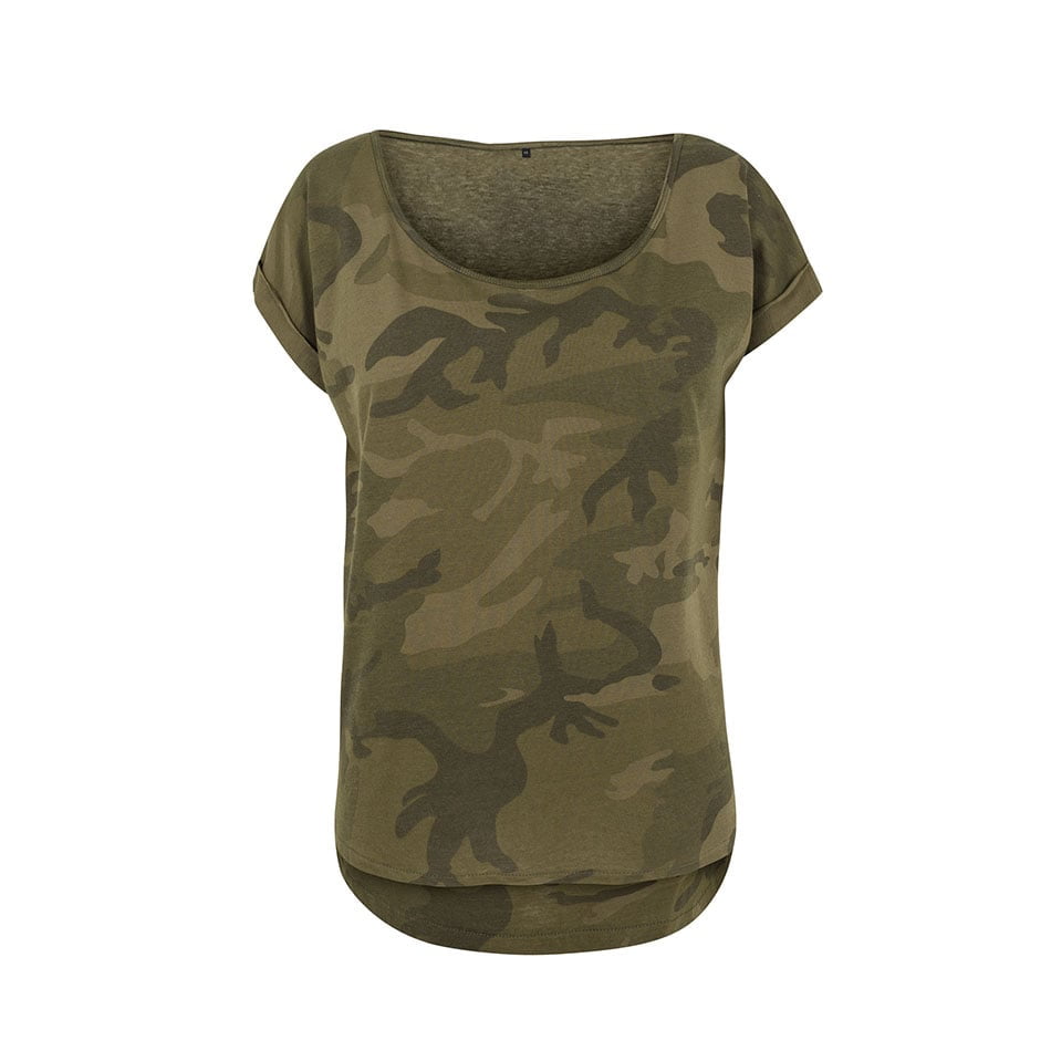 Olive Camo - Damska koszulka Camo Tee