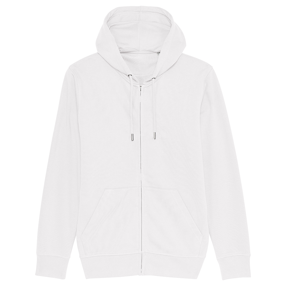 White - Bluza Unisex z Kapturem Connector