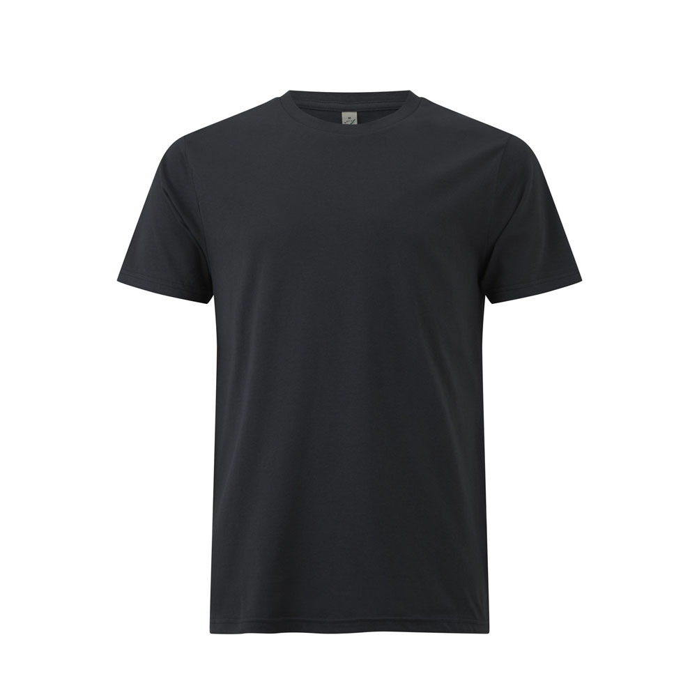 Czarny organiczny t-shirt unisex Continental EP01 - własne hafty na koszulkach