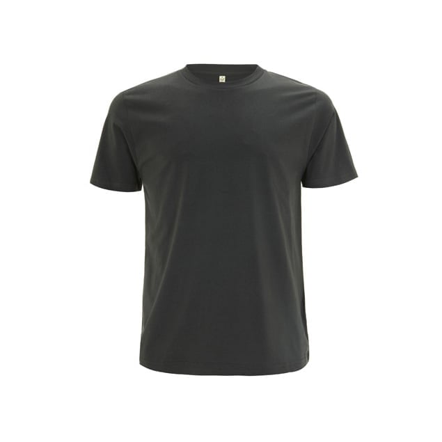 Ciemnoszary organiczny t-shirt unisex Continental EP01 - własne hafty na koszulkach