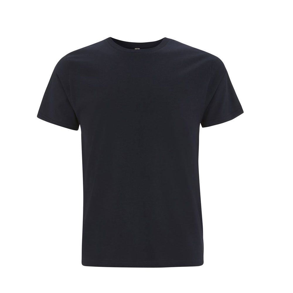 Czarny organiczny t-shirt unisex Continental EP01 - własne hafty na koszulkach