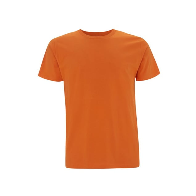 Pomarańczowy organiczny t-shirt unisex Continental EP01 - własne hafty na koszulkach