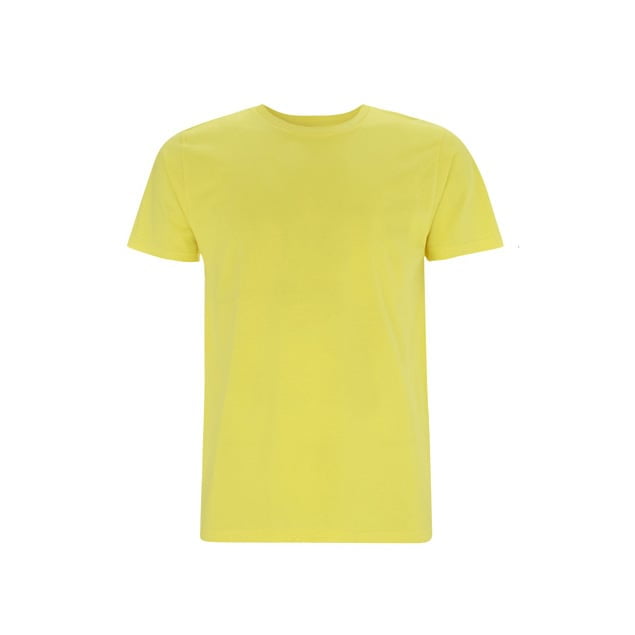 Żółty organiczny t-shirt unisex Continental EP01 - własne hafty na koszulkach