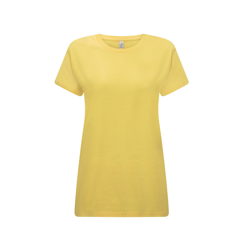 Żółty klasyczny t-shirt damski Continental EP02