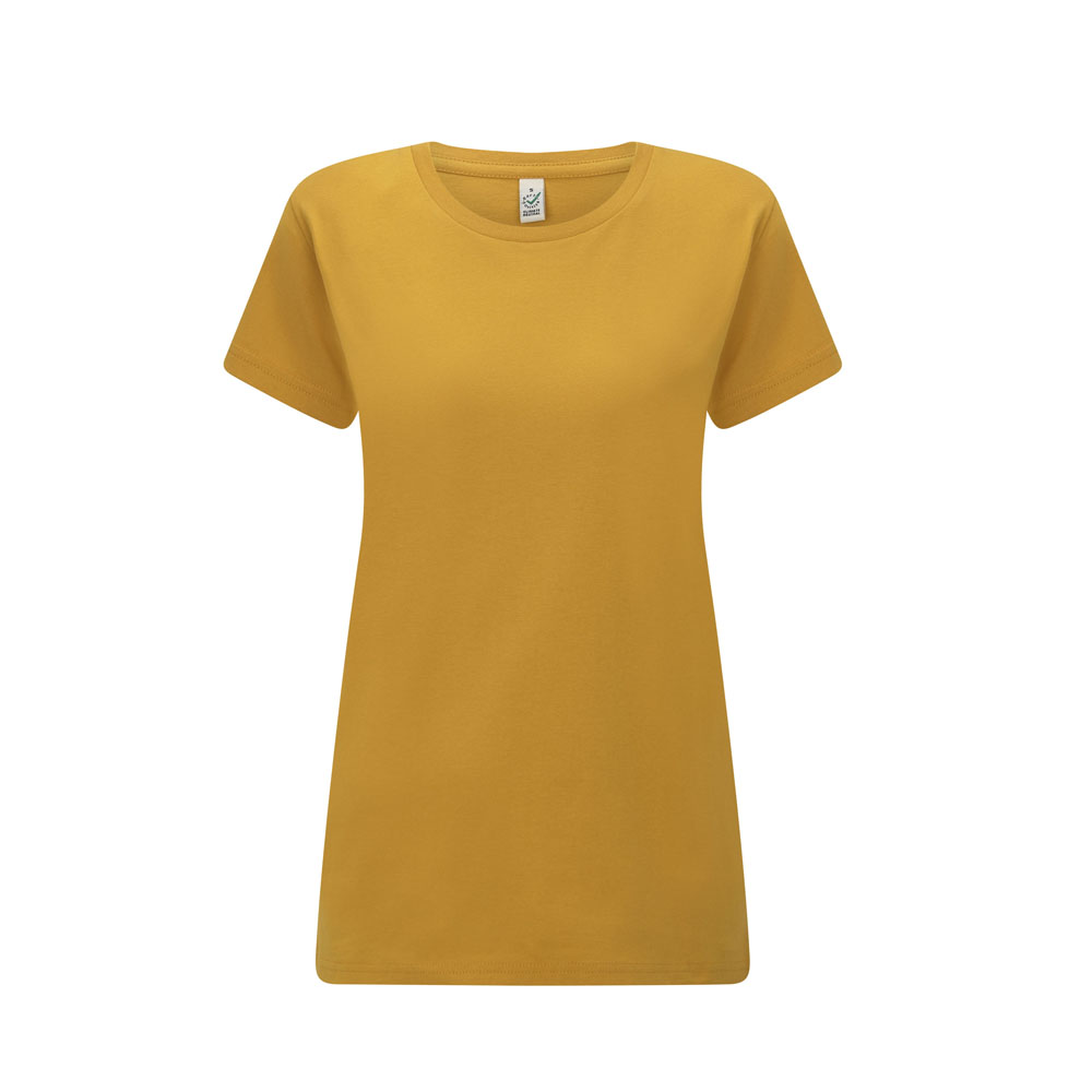 Ciemnożółty klasyczny t-shirt damski Continental EP02