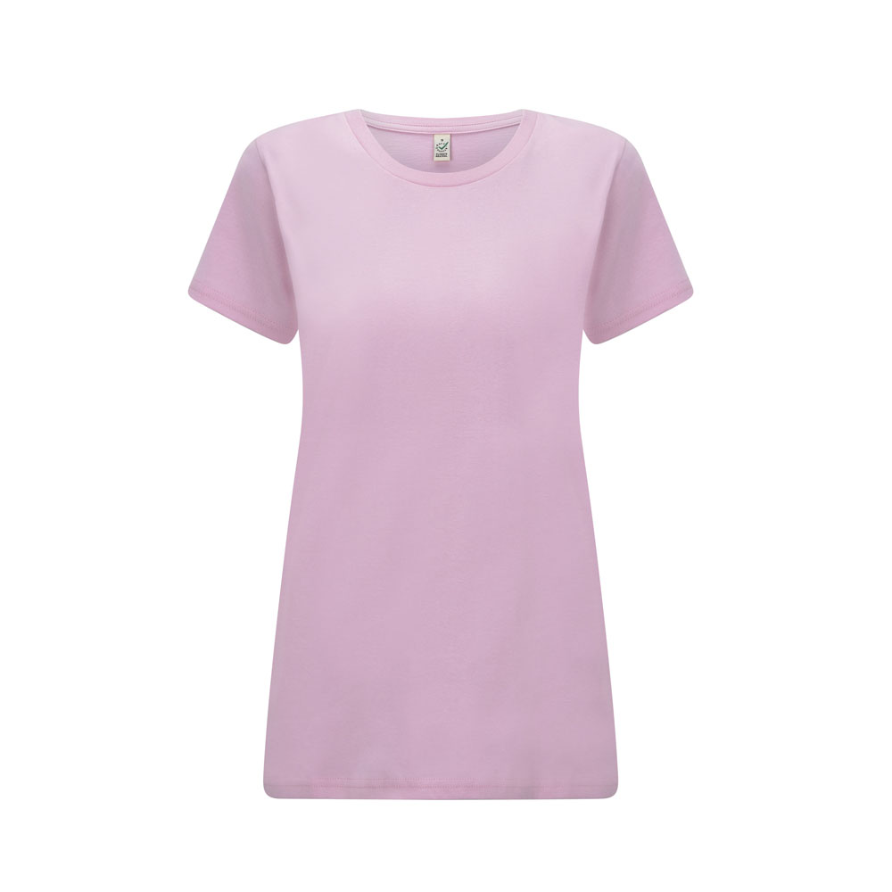 Różowy klasyczny t-shirt damski Continental EP02