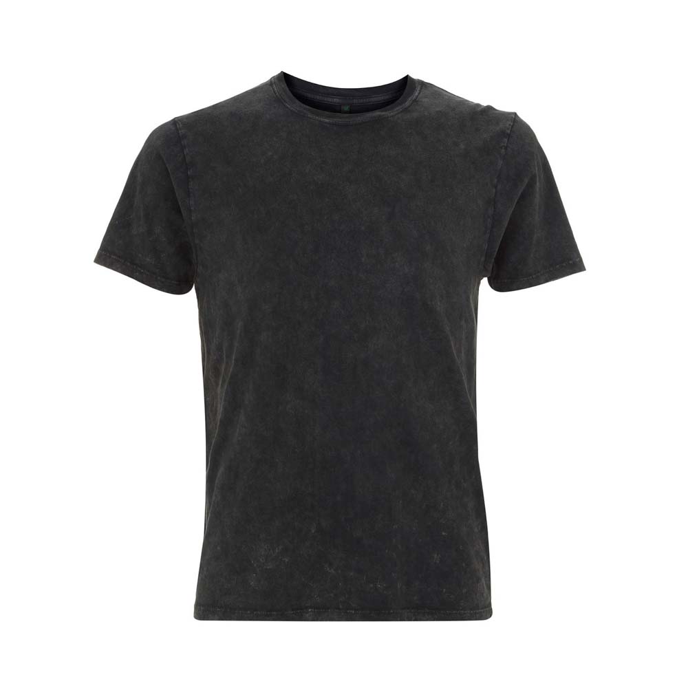 Organiczna koszulka z własnym haftem lub nadrukiem firmowym - t-shirt unisex sprany czarny EP100