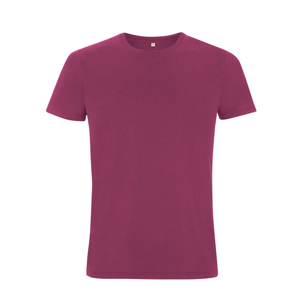 Organiczna koszulka z własnym haftem lub nadrukiem firmowym - t-shirt unisex fuksjowy EP100