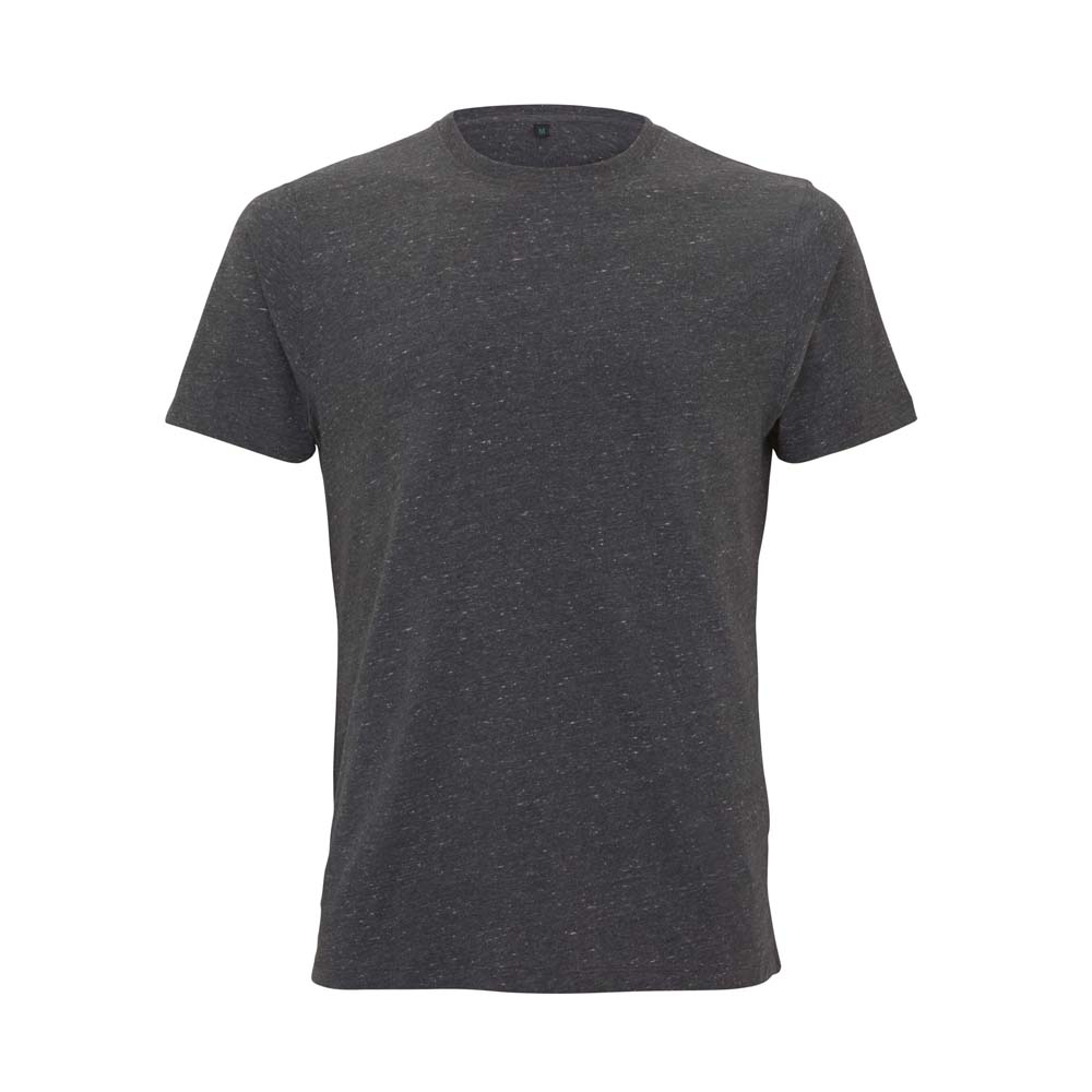 Organiczna koszulka z własnym haftem lub nadrukiem firmowym - t-shirt unisex czarny melanżowy EP100