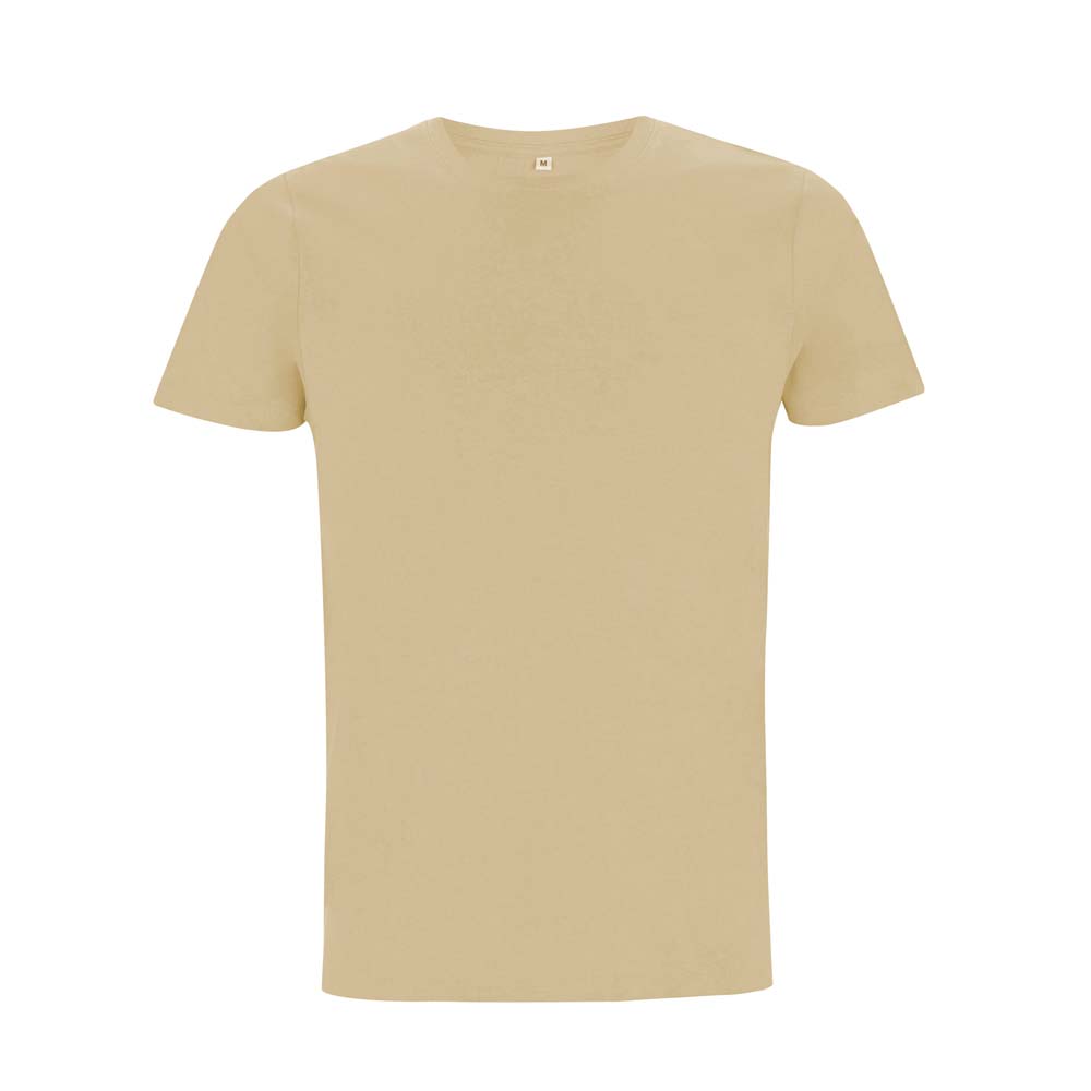 Organiczna koszulka z własnym haftem lub nadrukiem firmowym - t-shirt unisex beżowy EP100