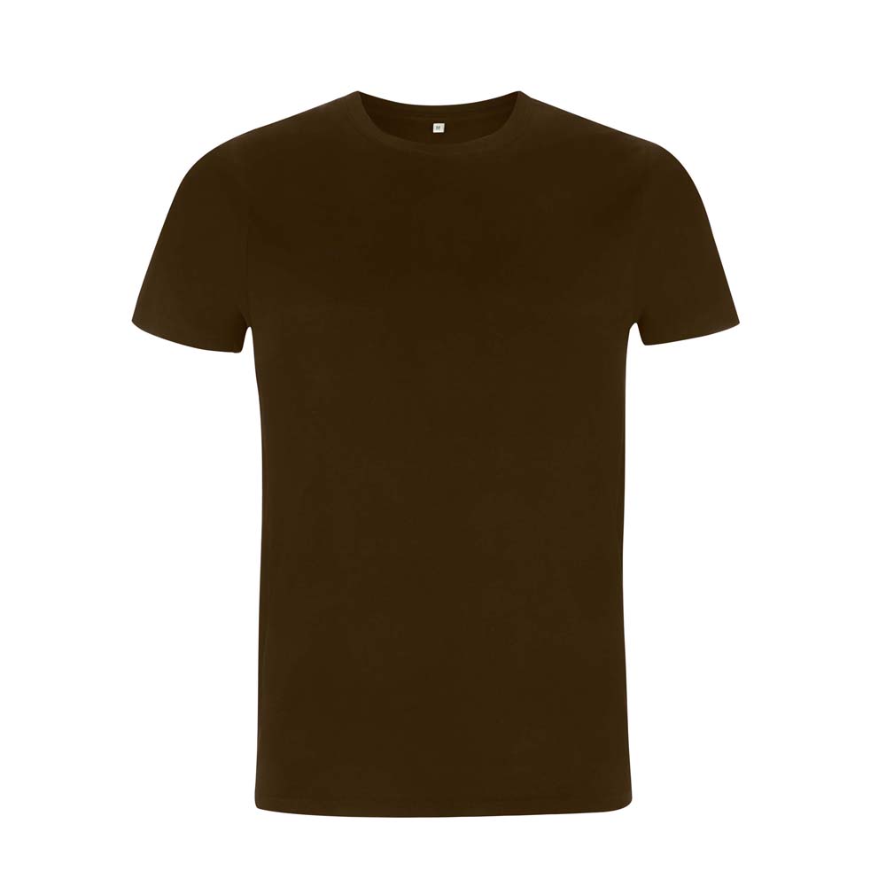 Organiczna koszulka z własnym haftem lub nadrukiem firmowym - t-shirt unisex czekoladowy EP100