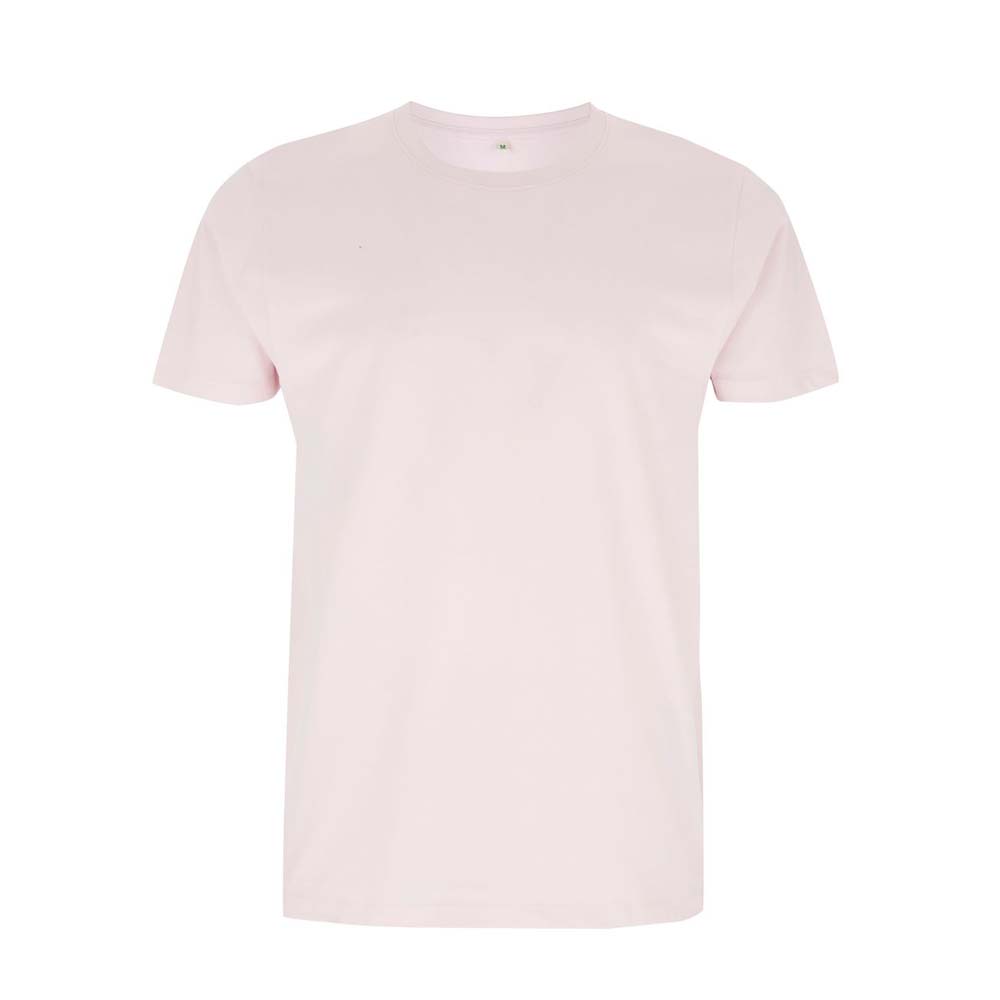 Organiczna koszulka z własnym haftem lub nadrukiem firmowym - t-shirt unisex jasnoróżowy EP100
