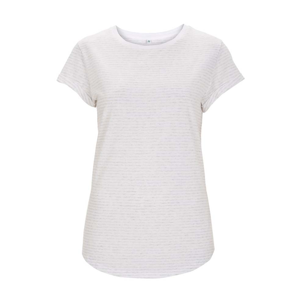 Jasna koszulka w paski damska z bawełny z własnym haftowanym logo Continental EP16