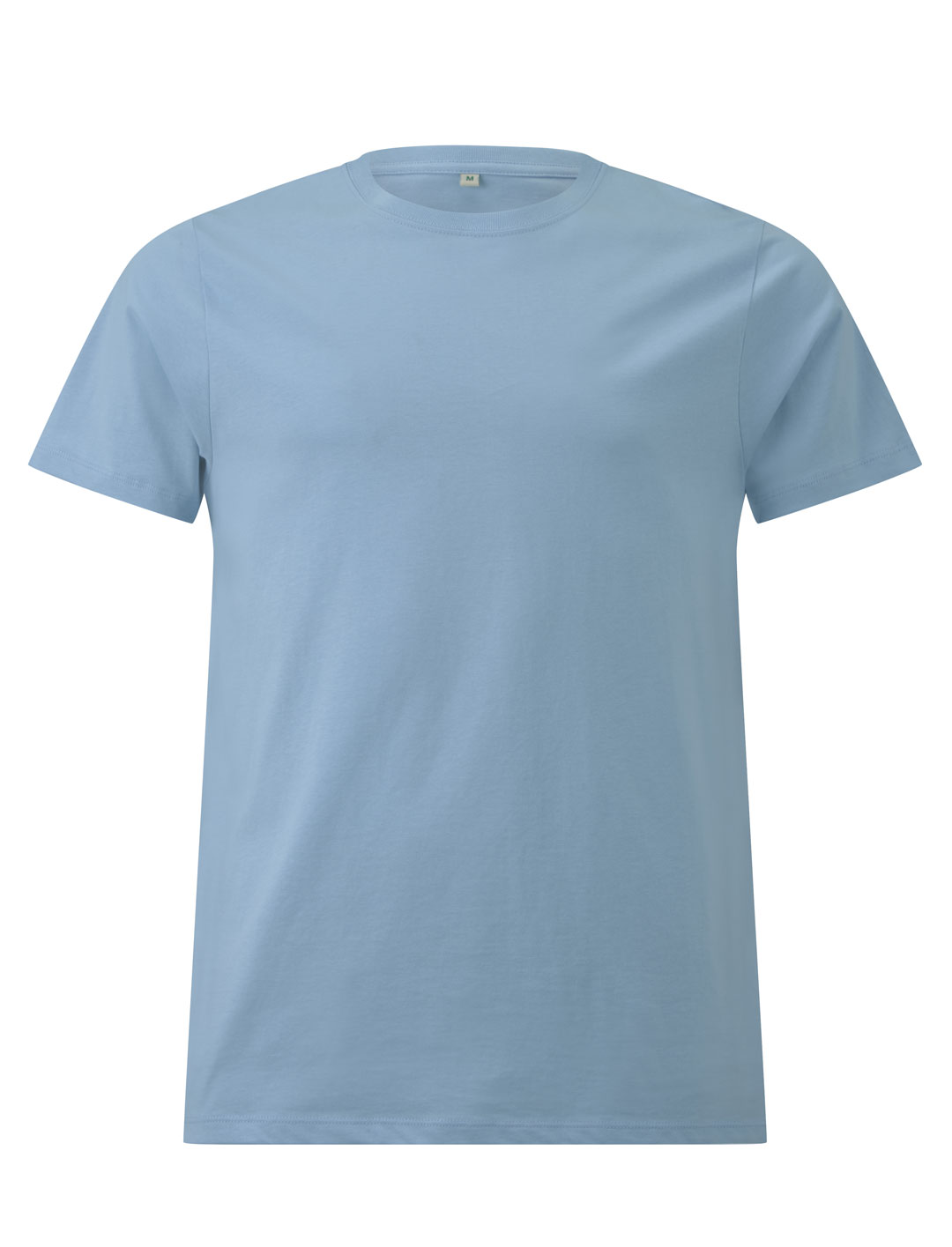 Błękitny ekologiczny t-shirt unisex z własnym nadrukiem firmowym Continental Jersey t-shirt EP18