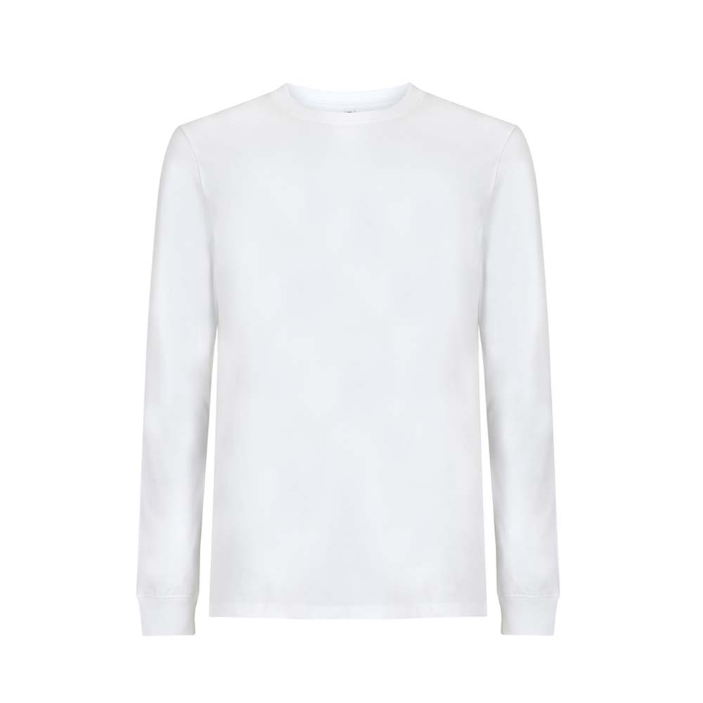 Biały t-shirt z długim rękawem Continental T-shirt Unisex Jersey Longsleeve EP18L