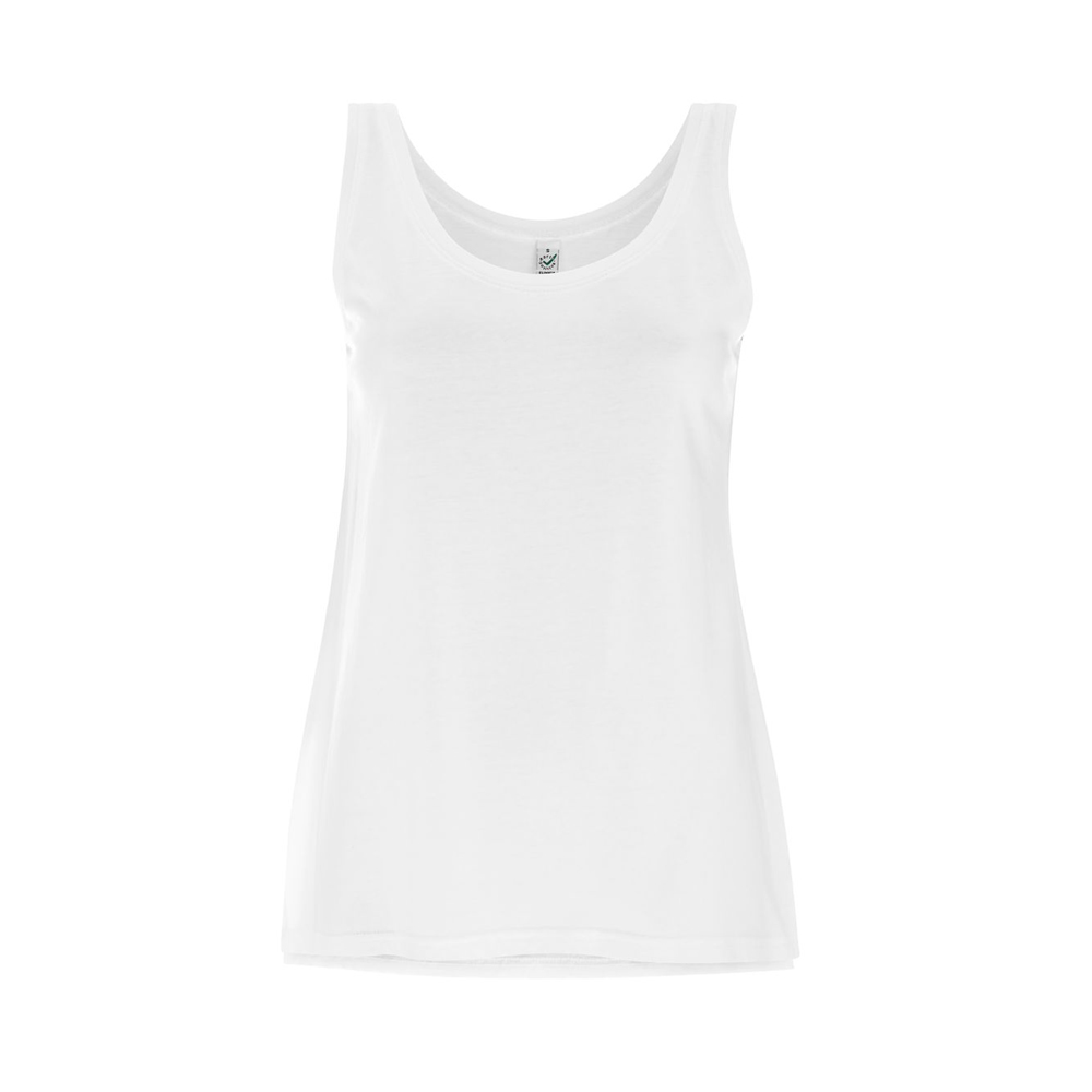 WH - White - Damski Tank Top Tencel Blend EP44