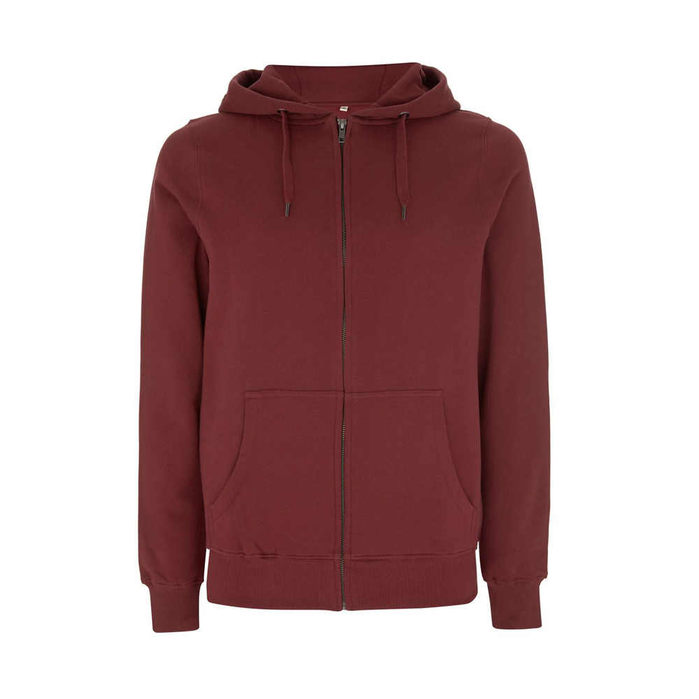 BU - Burgundy - Bluza Unisex z Zamkiem Hoody EP51Z