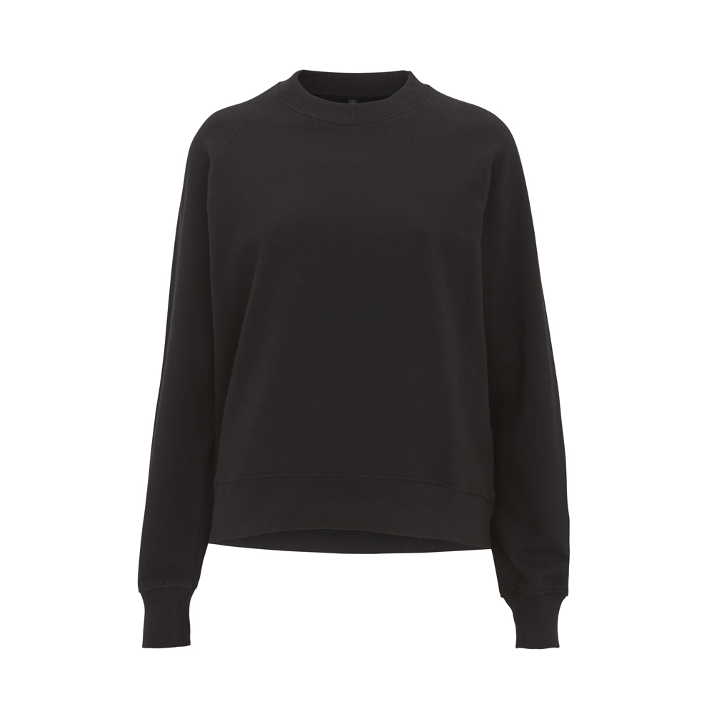 BL - Black - Damska Bluza Raglan Sweatshirt EP63