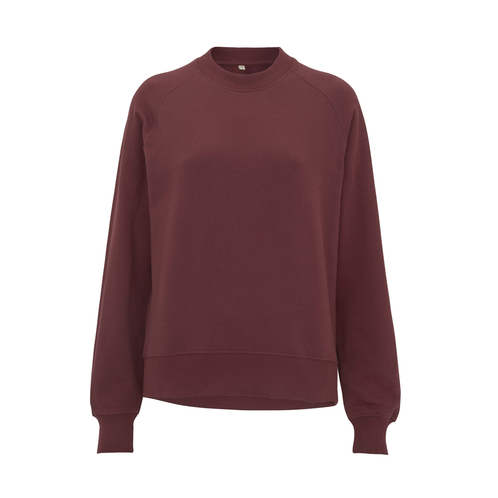 BU - Burgundy - Damska Bluza Raglan Sweatshirt EP63