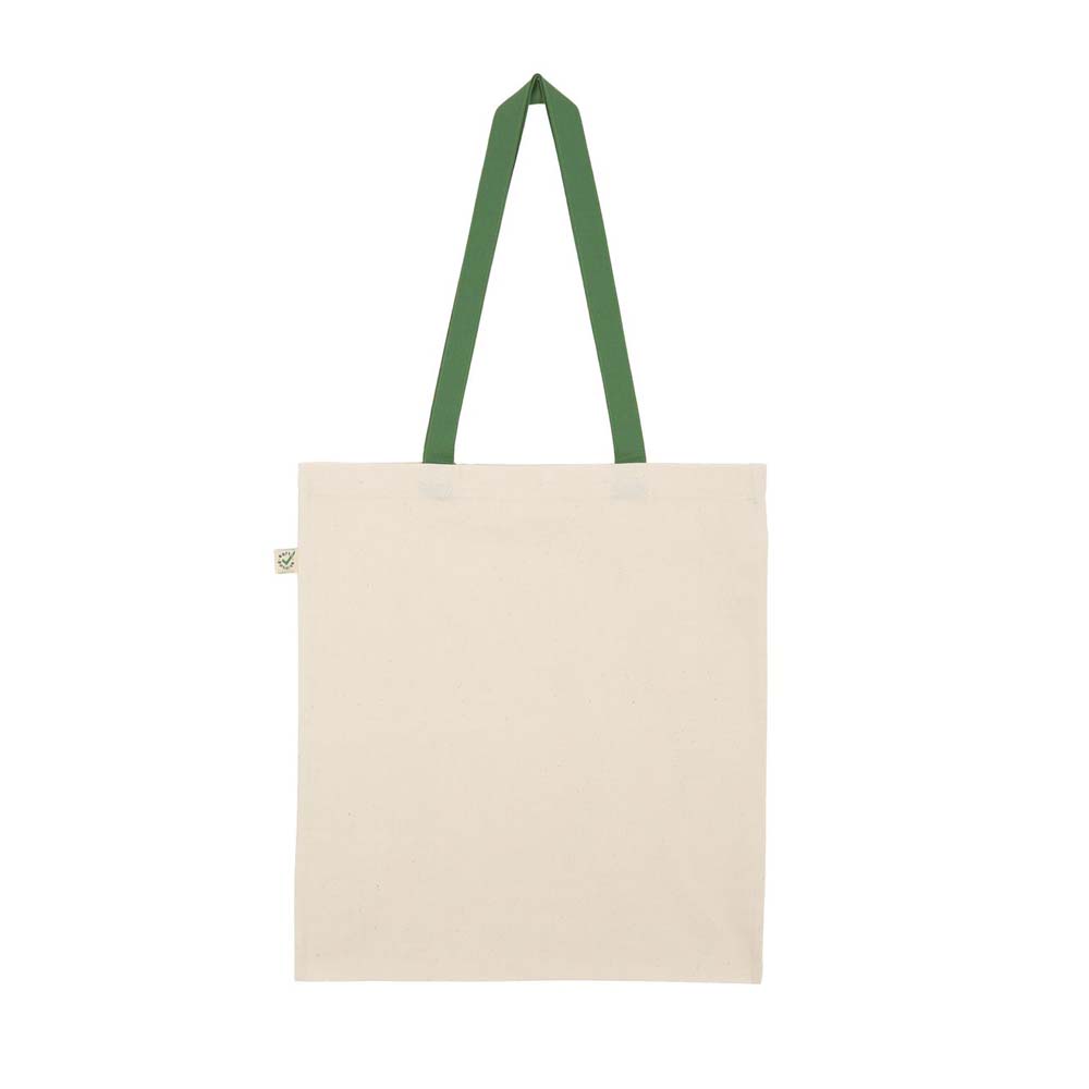 NLLF - Natural/ Leaf Green - Torba shopper tote bag EP71