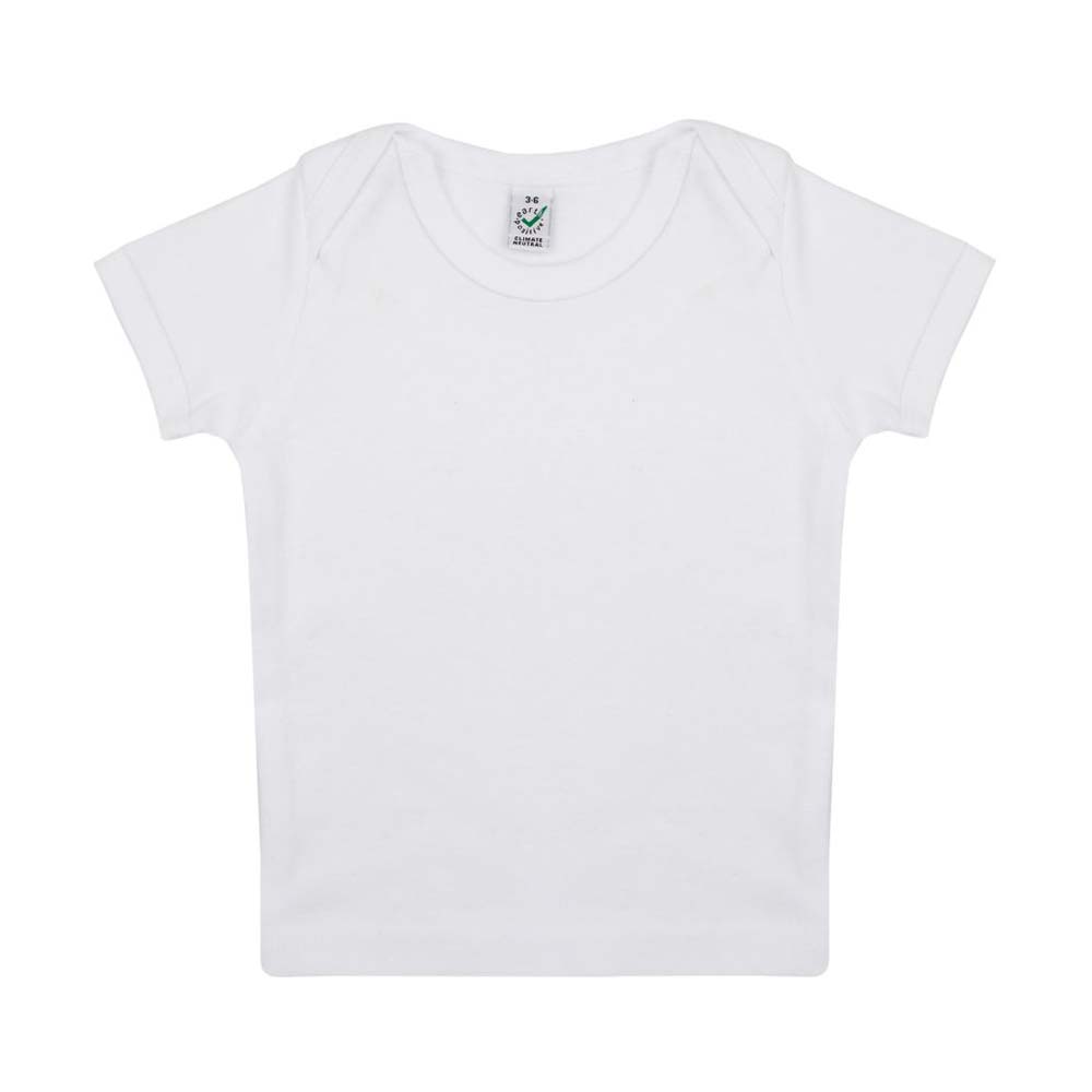 Biała koszulka dziecięca z bawełny organicznej GOTS Baby Lap T-shirt EPB01