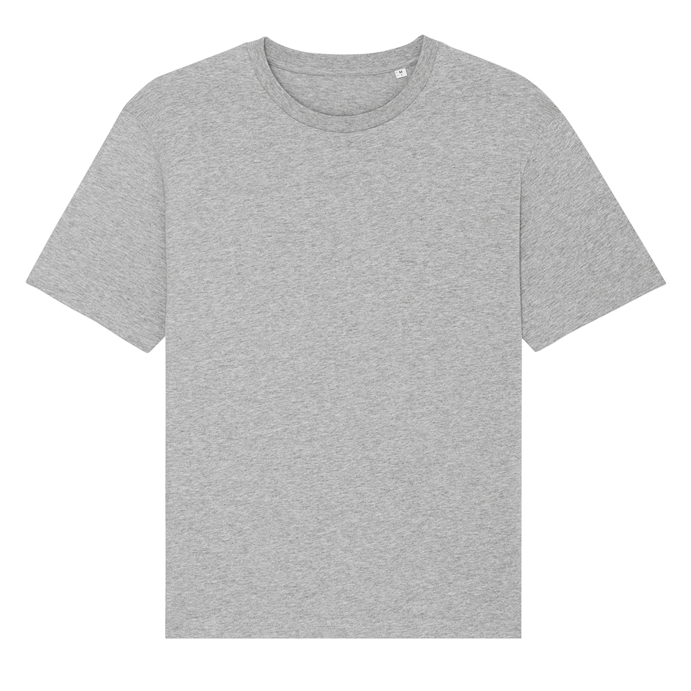 Szary t-shirt unisex z bawełny organicznej z logo firmy Fuser Stanley Stella