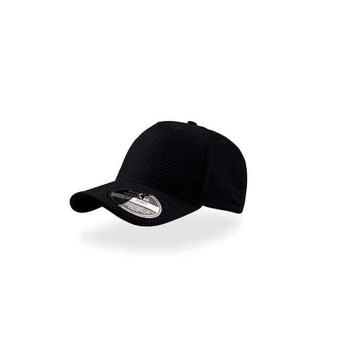 czarna czapka z haftem