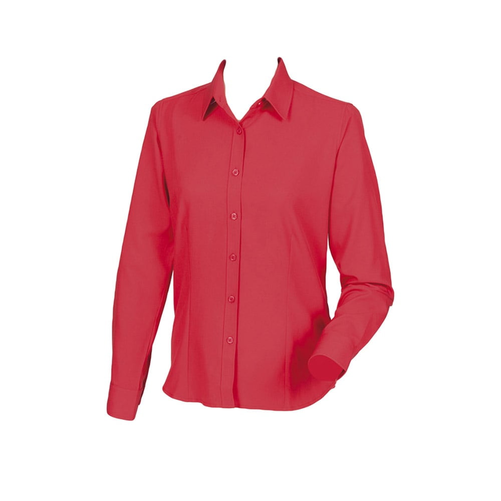 Classic Red - Damska poliestrowa bluzka Wicking