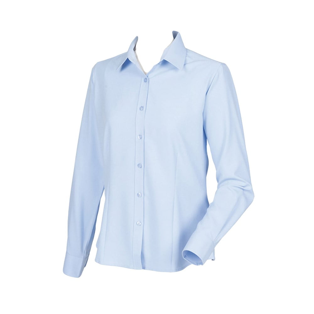 Light Blue - Damska poliestrowa bluzka Wicking