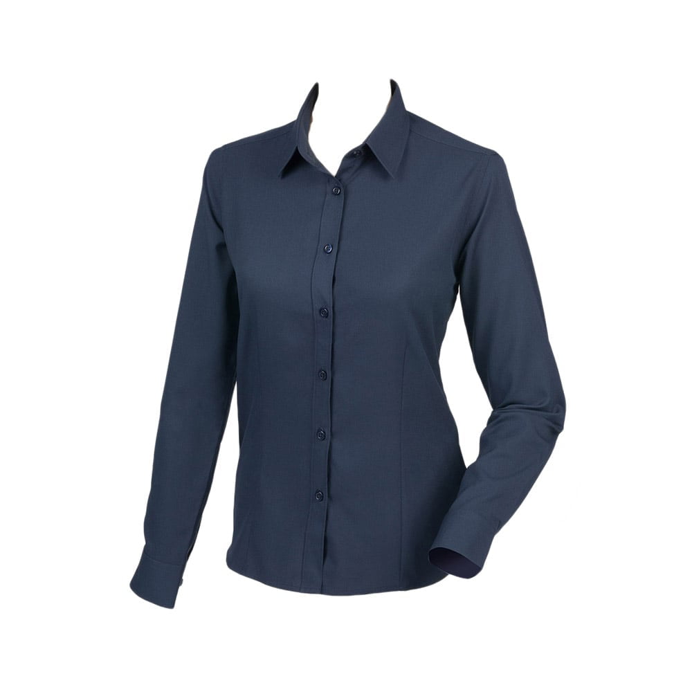 Navy - Damska poliestrowa bluzka Wicking