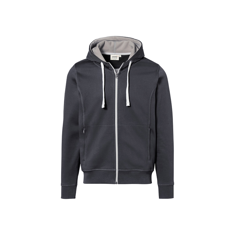 Carbon Grey Męska bluza z kapturem 455