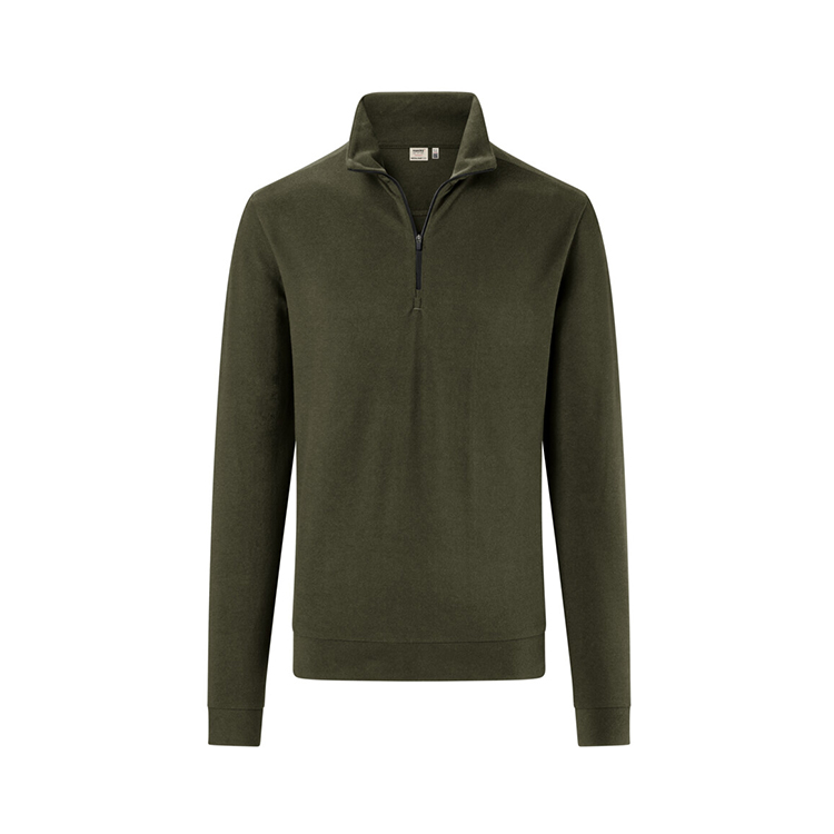 Koszulka unisex rozpinana z długim rękawem Piqué MIKRALINAR® ECO 535