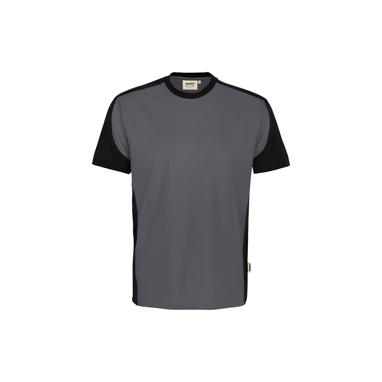 Szara Koszulka unisex kontrastowa MIKRALINAR® ECO 590