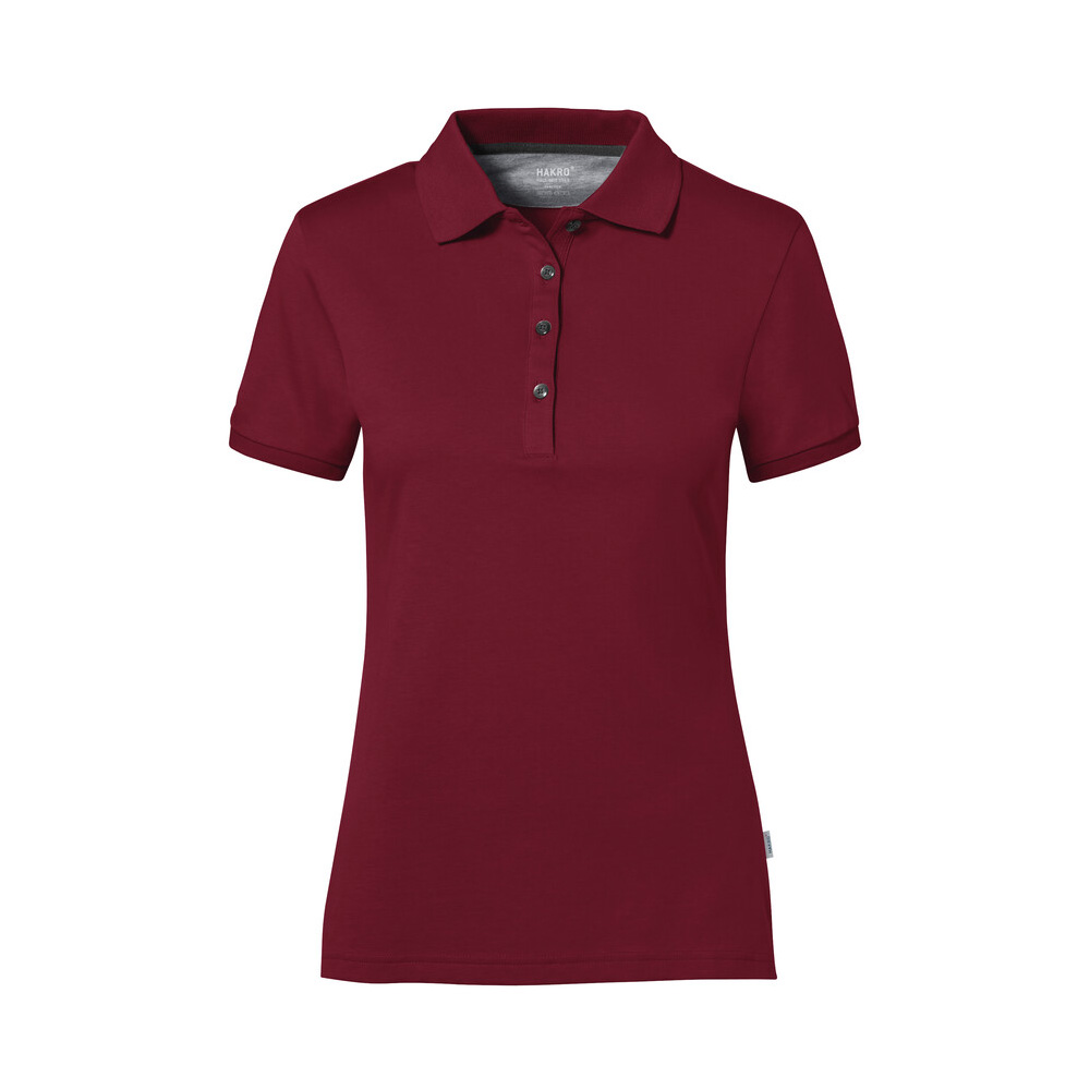 Burgundy - Damska koszulka polo Cotton Tec 214