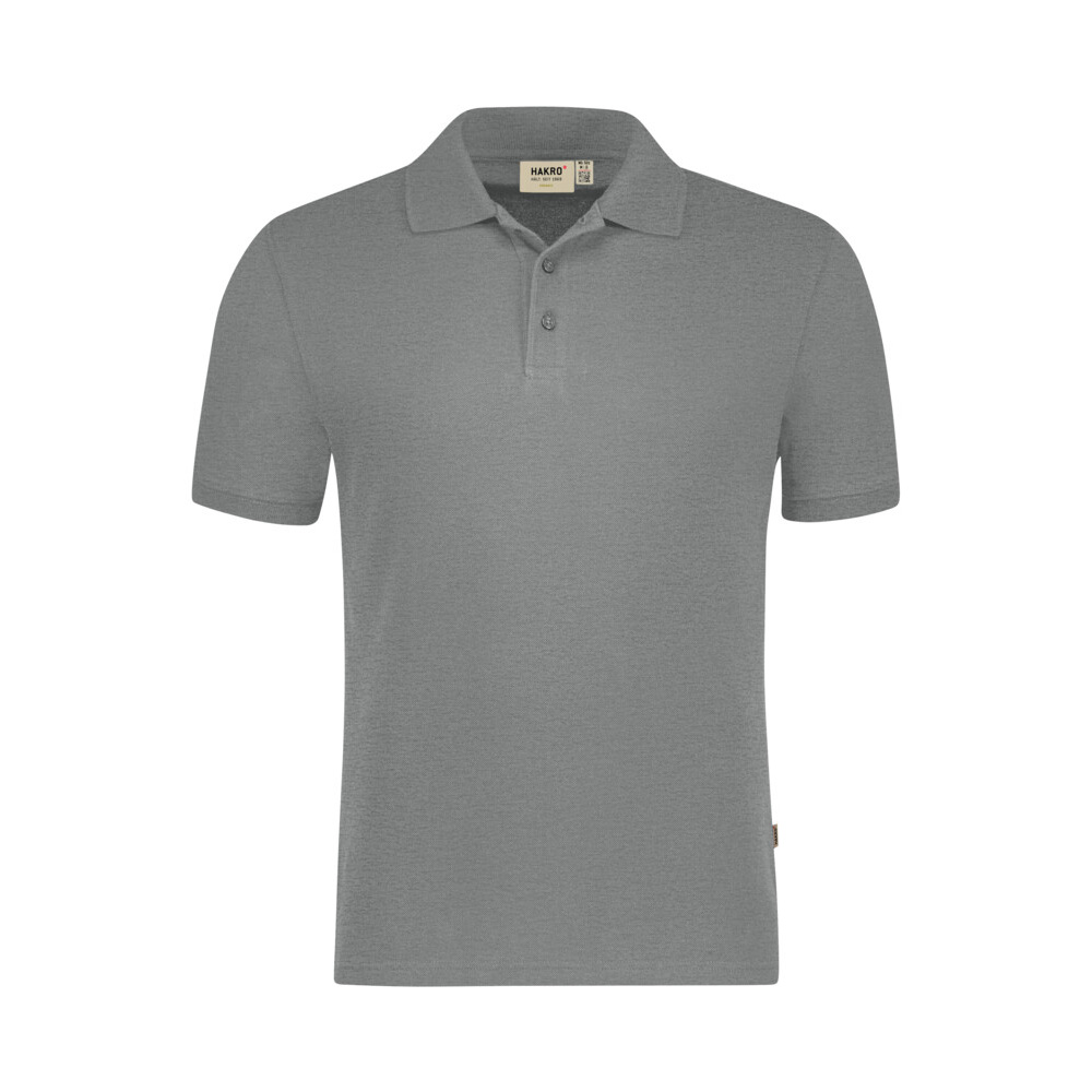 Szare polo bawełniane unisex ORGANIC COTTON GOTS 501 Hakro