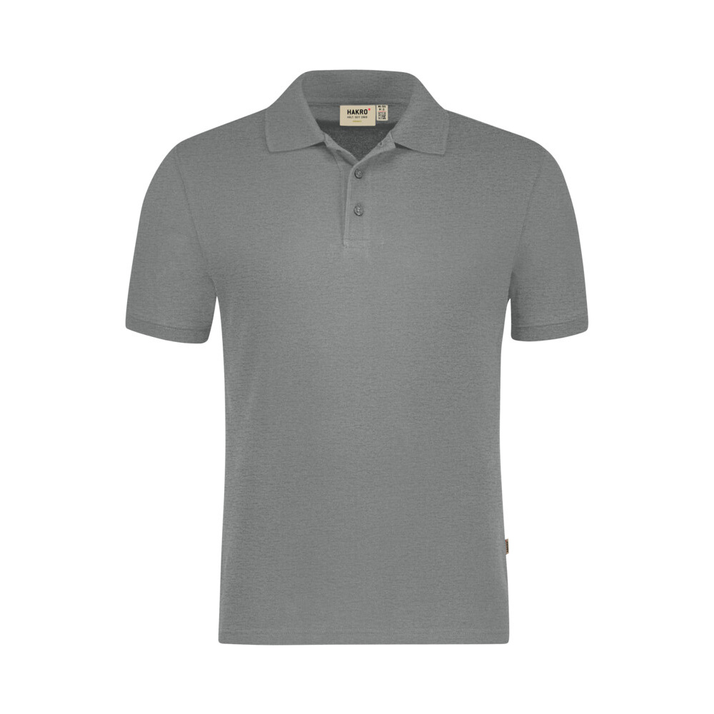 Szare polo bawełniane unisex ORGANIC COTTON GOTS 501 Hakro