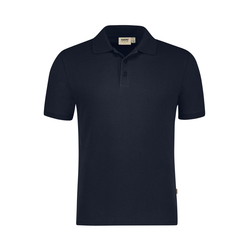 Granatowe polo bawełniane unisex ORGANIC COTTON GOTS 501 Hakro