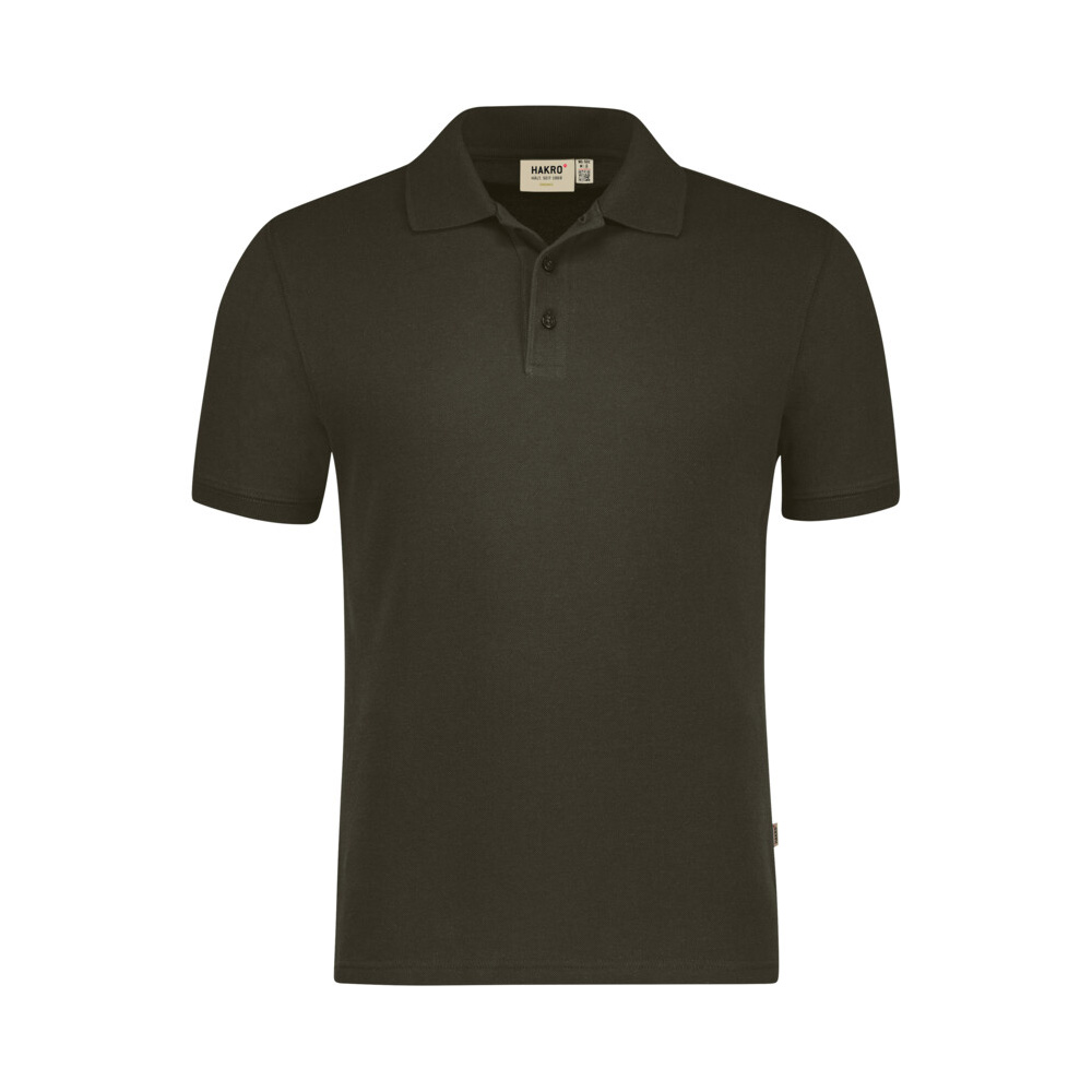 Oliwkowe polo bawełniane unisex ORGANIC COTTON GOTS 501 Hakro