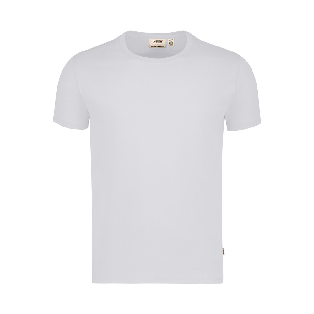 Biały t-shirt Hakro unisex MIKRALINAR® ECO GRS 530