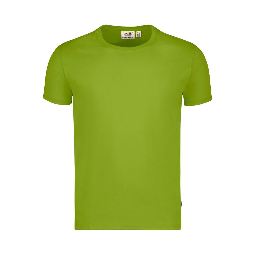 Limonkowy t-shirt Hakro unisex MIKRALINAR® ECO GRS 530