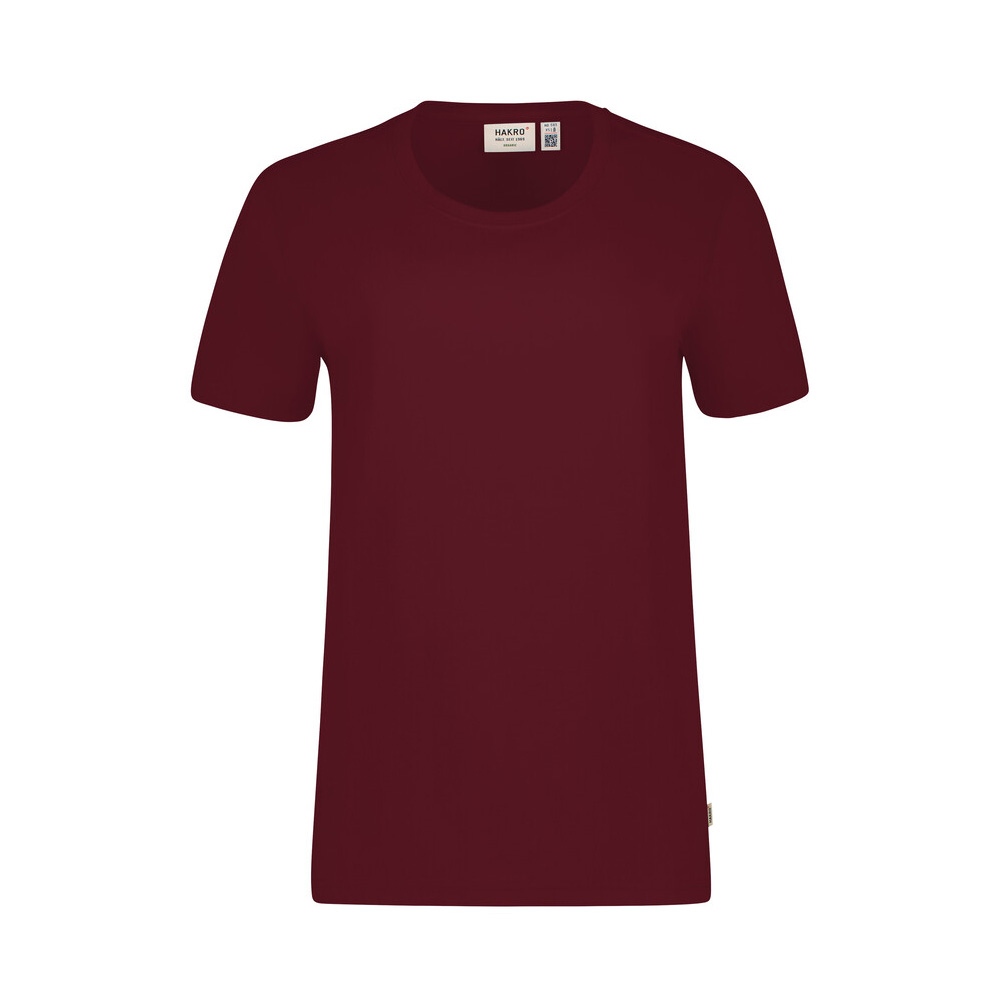 Bordowy T-shirt unisex organic cotton