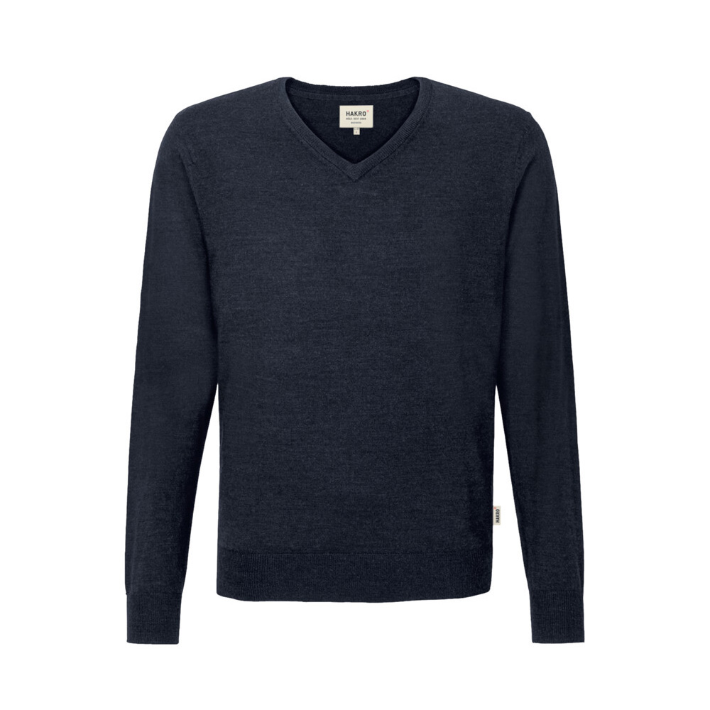 Ink Blue - Pullover unisex w serek merino 144