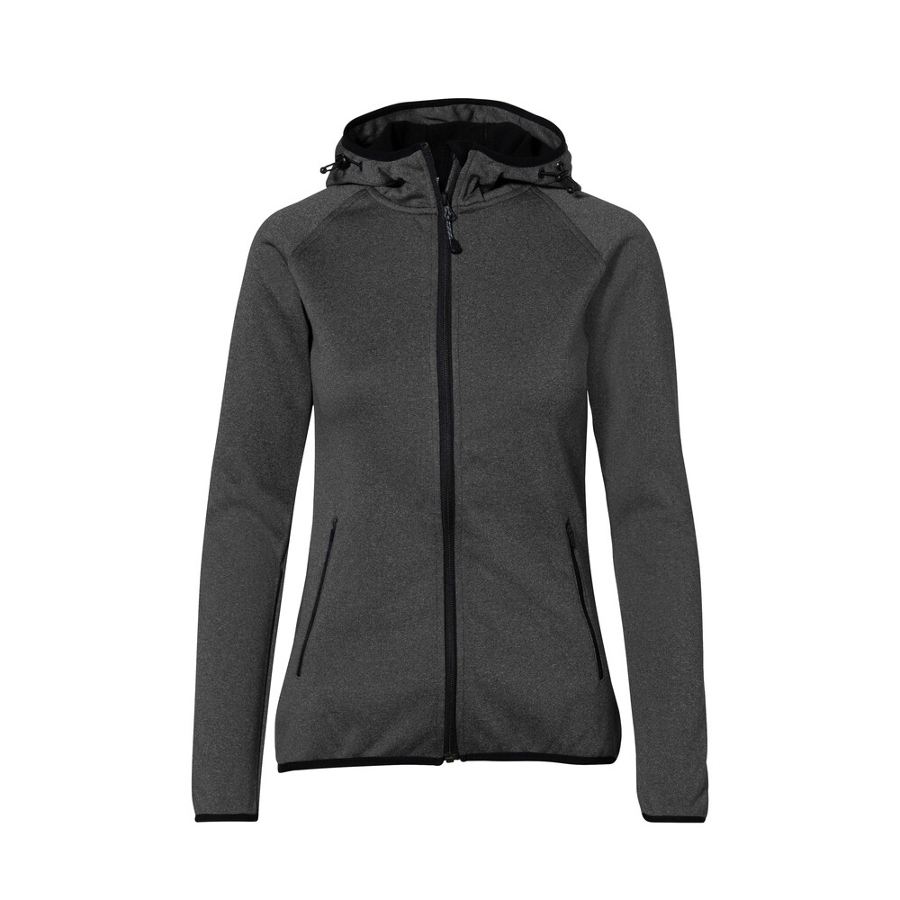 Mottled Anthracite - Damska bluza z kapturem TEC JACKET FLORIDA 263