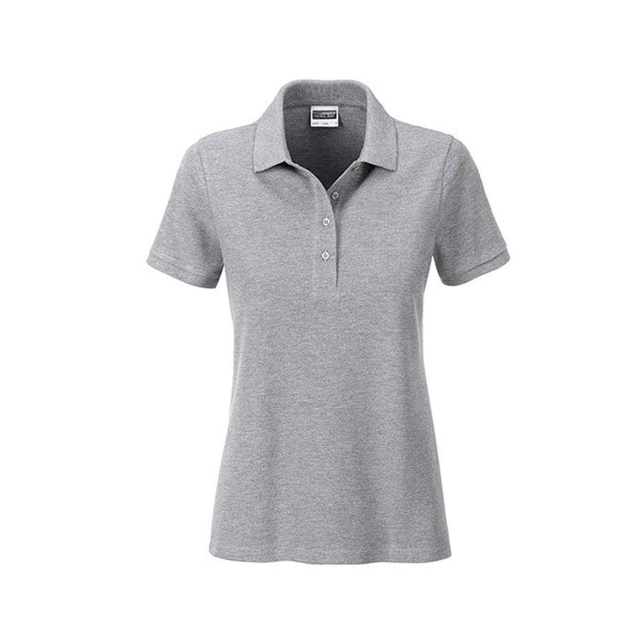 Heather Grey - Damska koszulka polo Basic